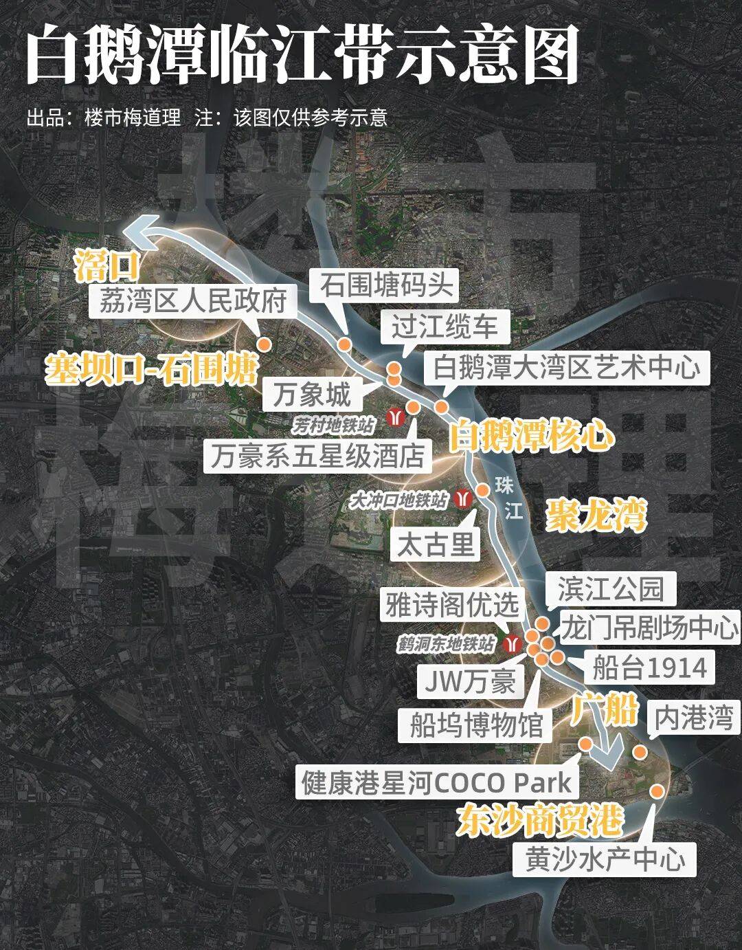 深扒 | 都是一线江景,白鹅潭还有多少10万+豪宅?