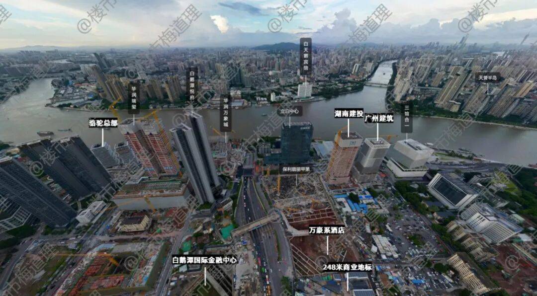 深扒 | 都是一线江景,白鹅潭还有多少10万+豪宅?