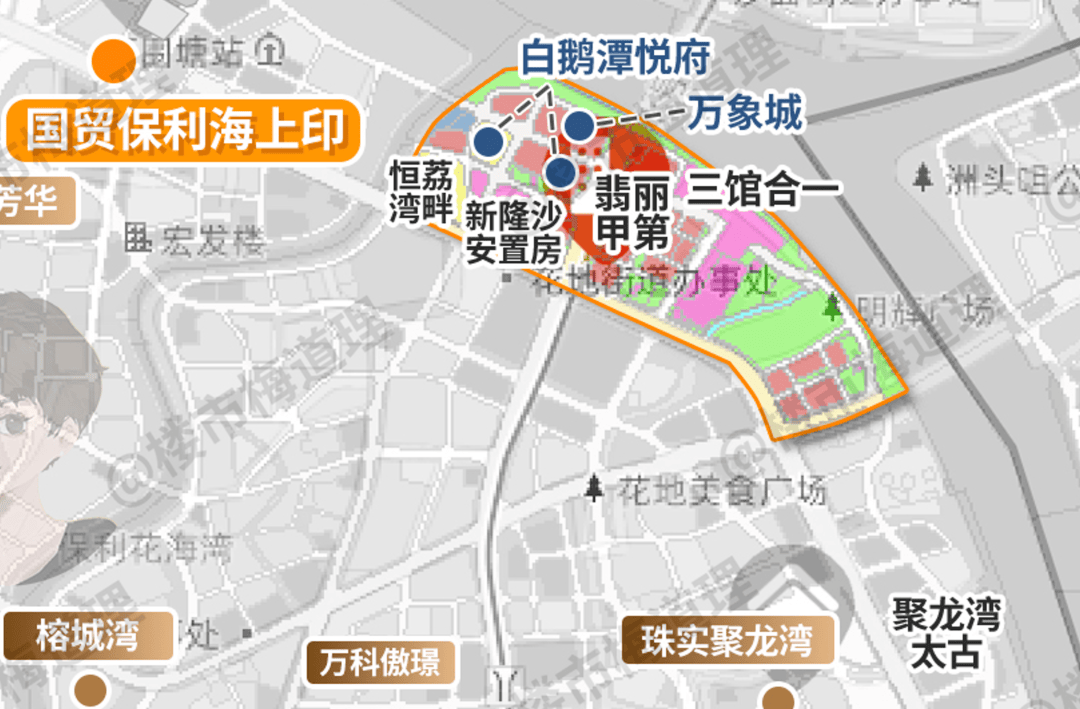 深扒 | 都是一线江景,白鹅潭还有多少10万+豪宅?